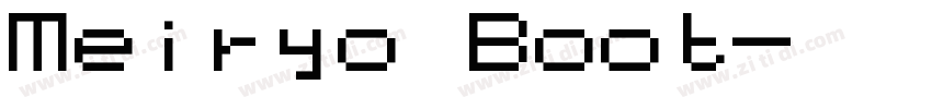 Meiryo Boot字体转换